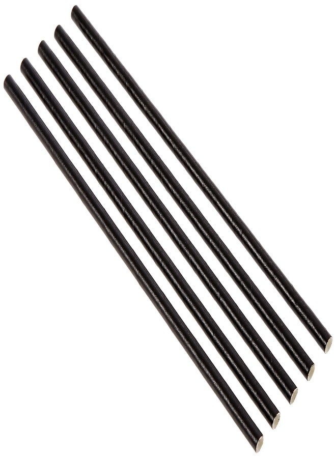 بيرفيكت ستيكس مصاصات ورقية سوداء من بيرفكت ستيكس. عبوة تحتوي على 200 مصاصة. طولها 7.75 بوصة. - Image 2